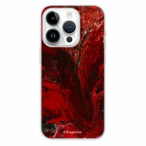 Odolné silikonové pouzdro iSaprio - RedMarble 17 - iPhone 15 Pro obraz