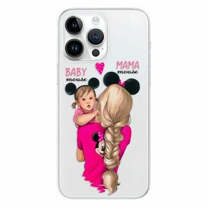 Odolné silikonové pouzdro iSaprio - Mama Mouse Blond and Girl - iPhone 15 Pro Max obraz