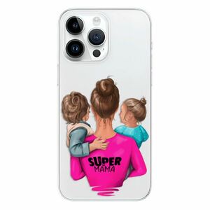 Odolné silikonové pouzdro iSaprio - Super Mama - Boy and Girl - iPhone 15 Pro Max obraz