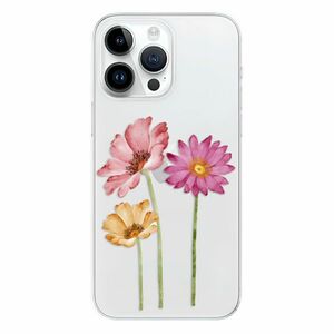 Odolné silikonové pouzdro iSaprio - Three Flowers - iPhone 15 Pro Max obraz