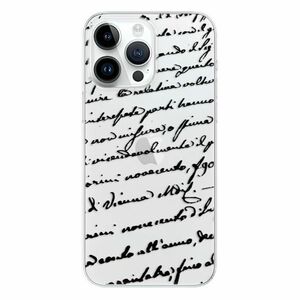 Odolné silikonové pouzdro iSaprio - Handwriting 01 - black - iPhone 15 Pro Max obraz