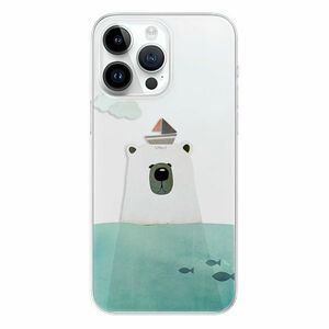 Odolné silikonové pouzdro iSaprio - Bear With Boat - iPhone 15 Pro Max obraz