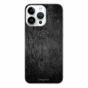 Odolné silikonové pouzdro iSaprio - Black Wood 13 - iPhone 15 Pro Max obraz