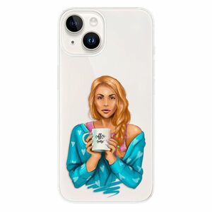 Odolné silikonové pouzdro iSaprio - Coffe Now - Redhead - iPhone 15 Plus obraz
