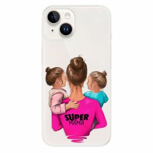 Odolné silikonové pouzdro iSaprio - Super Mama - Two Girls - iPhone 15 Plus obraz