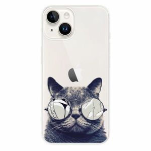 Odolné silikonové pouzdro iSaprio - Crazy Cat 01 - iPhone 15 Plus obraz