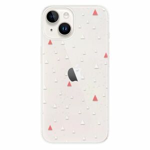 Odolné silikonové pouzdro iSaprio - Abstract Triangles 02 - white - iPhone 15 Plus obraz