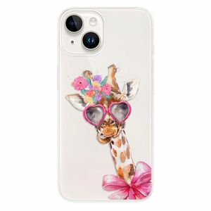 Odolné silikonové pouzdro iSaprio - Lady Giraffe - iPhone 15 Plus obraz