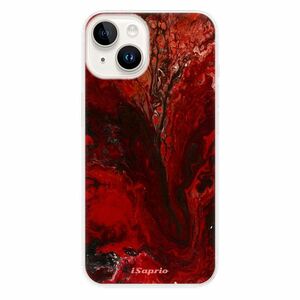 Odolné silikonové pouzdro iSaprio - RedMarble 17 - iPhone 15 Plus obraz