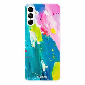 Odolné silikonové pouzdro iSaprio - Abstract Paint 04 - Samsung Galaxy A04s obraz