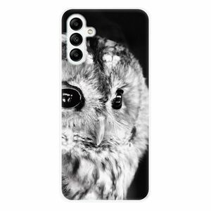 Odolné silikonové pouzdro iSaprio - BW Owl - Samsung Galaxy A04s obraz