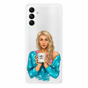 Odolné silikonové pouzdro iSaprio - Coffe Now - Blond - Samsung Galaxy A04s obraz