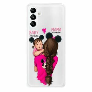 Odolné silikonové pouzdro iSaprio - Mama Mouse Brunette and Girl - Samsung Galaxy A04s obraz