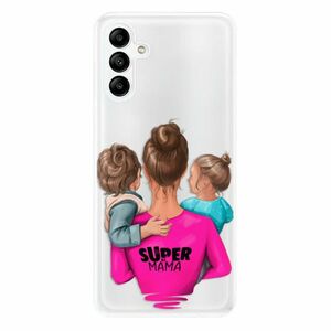 Odolné silikonové pouzdro iSaprio - Super Mama - Boy and Girl - Samsung Galaxy A04s obraz