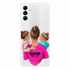 Odolné silikonové pouzdro iSaprio - Super Mama - Two Girls - Samsung Galaxy A04s obraz