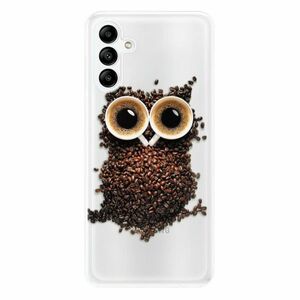 Odolné silikonové pouzdro iSaprio - Owl And Coffee - Samsung Galaxy A04s obraz