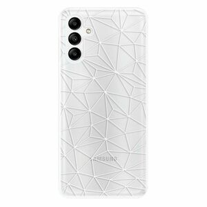 Odolné silikonové pouzdro iSaprio - Abstract Triangles 03 - white - Samsung Galaxy A04s obraz