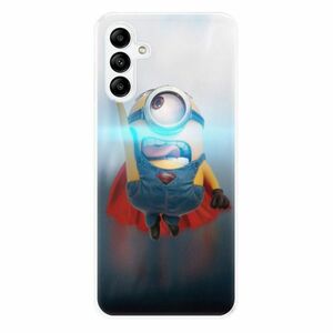 Odolné silikonové pouzdro iSaprio - Mimons Superman 02 - Samsung Galaxy A04s obraz