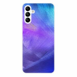 Odolné silikonové pouzdro iSaprio - Purple Feathers - Samsung Galaxy A04s obraz