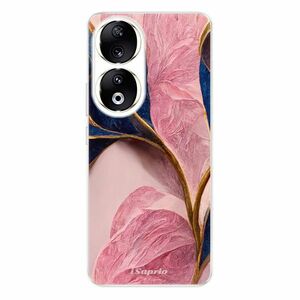Odolné silikonové pouzdro iSaprio - Pink Blue Leaves - Honor 90 5G obraz