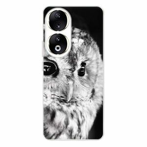 Odolné silikonové pouzdro iSaprio - BW Owl - Honor 90 5G obraz