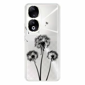 Odolné silikonové pouzdro iSaprio - Three Dandelions - black - Honor 90 5G obraz