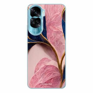 Odolné silikonové pouzdro iSaprio - Pink Blue Leaves - Honor 90 Lite 5G obraz