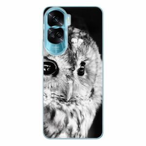 Odolné silikonové pouzdro iSaprio - BW Owl - Honor 90 Lite 5G obraz
