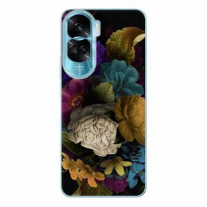 Odolné silikonové pouzdro iSaprio - Dark Flowers - Honor 90 Lite 5G obraz
