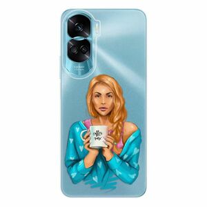 Odolné silikonové pouzdro iSaprio - Coffe Now - Redhead - Honor 90 Lite 5G obraz