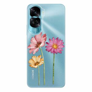 Odolné silikonové pouzdro iSaprio - Three Flowers - Honor 90 Lite 5G obraz