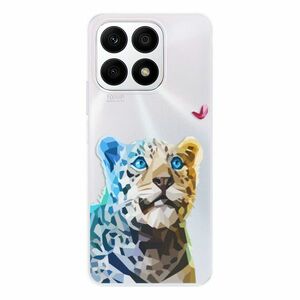 Odolné silikonové pouzdro iSaprio - Leopard With Butterfly - Honor X8a obraz
