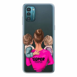 Odolné silikonové pouzdro iSaprio - Super Mama - Two Boys - Nokia G11 / G21 obraz