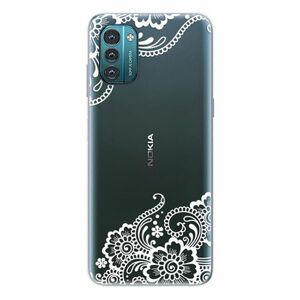 Odolné silikonové pouzdro iSaprio - White Lace 02 - Nokia G11 / G21 obraz