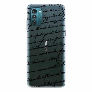 Odolné silikonové pouzdro iSaprio - Handwriting 01 - black - Nokia G11 / G21 obraz