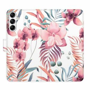 Flipové pouzdro iSaprio - Pink Flowers 02 - Samsung Galaxy A14 / A14 5G obraz