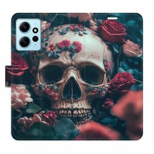 Flipové pouzdro iSaprio - Skull in Roses 02 - Xiaomi Redmi Note 12 5G obraz
