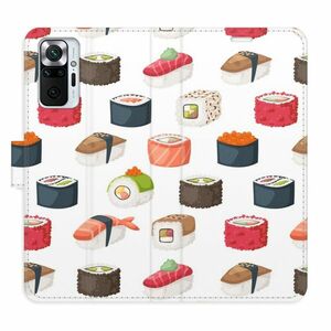 Flipové pouzdro iSaprio - Sushi Pattern 02 - Xiaomi Redmi Note 10 Pro obraz