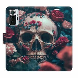 Flipové pouzdro iSaprio - Skull in Roses 02 - Xiaomi Redmi Note 10 Pro obraz