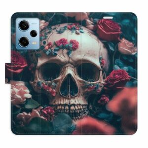 Flipové pouzdro iSaprio - Skull in Roses 02 - Xiaomi Redmi Note 12 Pro 5G / Poco X5 Pro 5G obraz