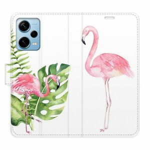 Flipové pouzdro iSaprio - Flamingos - Xiaomi Redmi Note 12 Pro+ 5G obraz