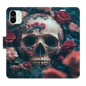 Flipové pouzdro iSaprio - Skull in Roses 02 - Xiaomi Redmi A1 / A2 obraz