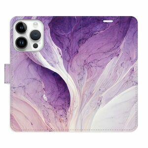 Flipové pouzdro iSaprio - Purple Paint - iPhone 15 Pro obraz