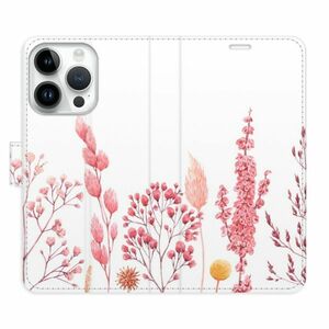 Flipové pouzdro iSaprio - Pink Flowers 03 - iPhone 15 Pro obraz