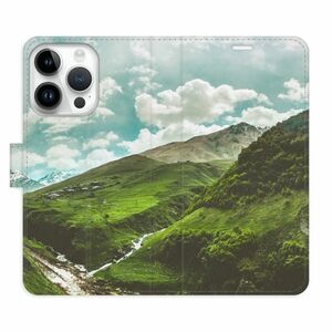 Flipové pouzdro iSaprio - Mountain Valley - iPhone 15 Pro obraz