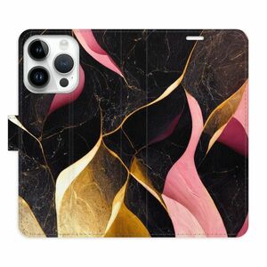 Flipové pouzdro iSaprio - Gold Pink Marble 02 - iPhone 15 Pro obraz