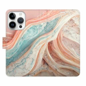 Flipové pouzdro iSaprio - Colour Marble - iPhone 15 Pro obraz
