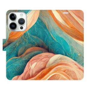 Flipové pouzdro iSaprio - Blue and Orange - iPhone 15 Pro obraz