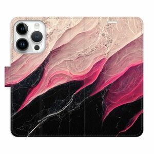 Flipové pouzdro iSaprio - BlackPink Marble - iPhone 15 Pro obraz