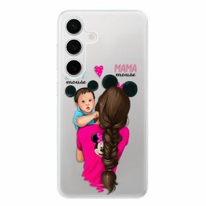 Odolné silikonové pouzdro iSaprio - Mama Mouse Brunette and Boy - Samsung Galaxy S24 obraz
